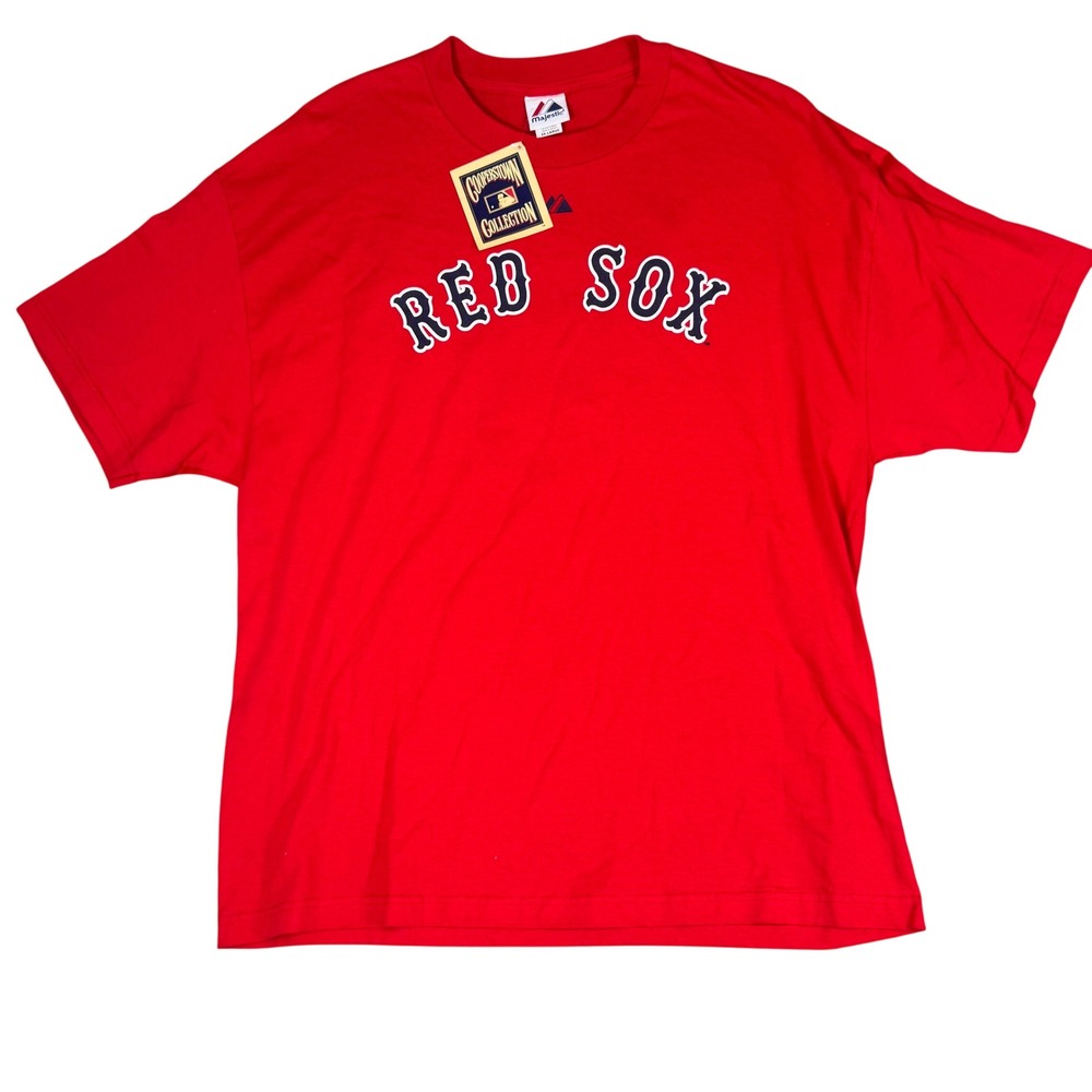 Vintage NWT Majestic Cooperstown Collection Ted Williams Red Sox Tee Mens 2XL